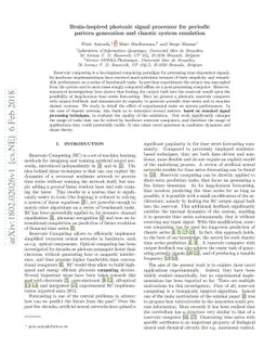 Brain-inspired photonic signal processor for periodic pattern generation
  and chaotic system emulation
