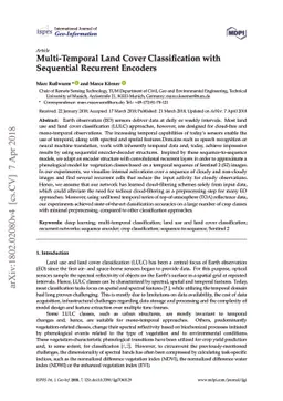 Multi-Temporal Land Cover Classification with Sequential Recurrent
  Encoders
