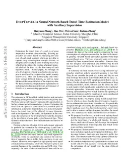 DeepTravel: a Neural Network Based Travel Time Estimation Model with
  Auxiliary Supervision