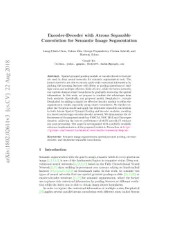 Encoder-Decoder with Atrous Separable Convolution for Semantic Image
  Segmentation