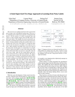 A Semi-Supervised Two-Stage Approach to Learning from Noisy Labels