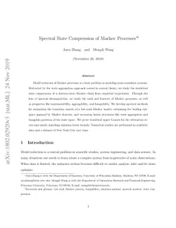 Spectral State Compression of Markov Processes