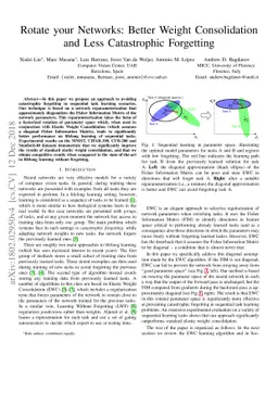Rotate your Networks: Better Weight Consolidation and Less Catastrophic
  Forgetting