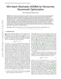 Mini-Batch Stochastic ADMMs for Nonconvex Nonsmooth Optimization