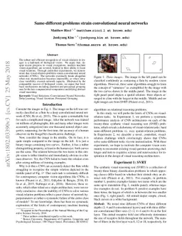 Same-different problems strain convolutional neural networks