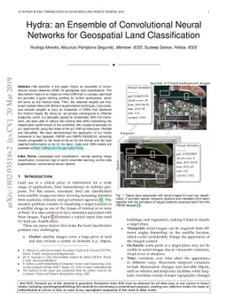Hydra: an Ensemble of Convolutional Neural Networks for Geospatial Land
  Classification