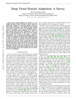 Deep Visual Domain Adaptation: A Survey