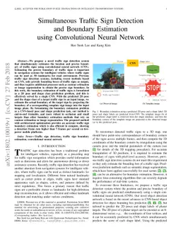 Simultaneous Traffic Sign Detection and Boundary Estimation using
  Convolutional Neural Network