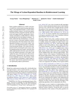 The Mirage of Action-Dependent Baselines in Reinforcement Learning