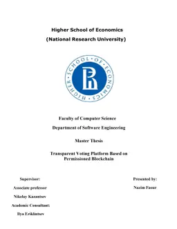 Transparent Voting Platform Based on Permissioned Blockchain