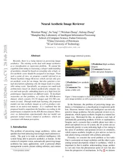 Neural Aesthetic Image Reviewer