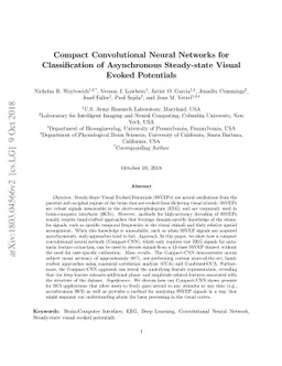 Compact Convolutional Neural Networks for Classification of Asynchronous
  Steady-state Visual Evoked Potentials