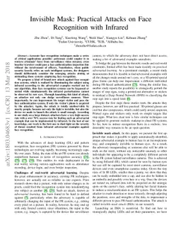 Invisible Mask: Practical Attacks on Face Recognition with Infrared