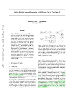 Active Reinforcement Learning with Monte-Carlo Tree Search
