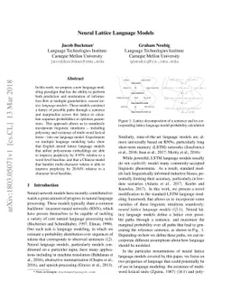 Neural Lattice Language Models