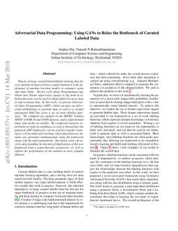 Adversarial Data Programming: Using GANs to Relax the Bottleneck of
  Curated Labeled Data