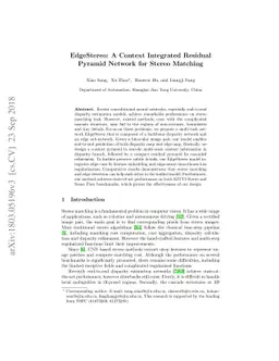 EdgeStereo: A Context Integrated Residual Pyramid Network for Stereo
  Matching