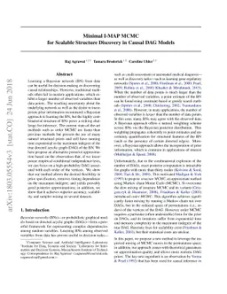 Minimal I-MAP MCMC for Scalable Structure Discovery in Causal DAG Models