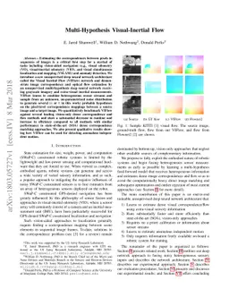 Multi-Hypothesis Visual-Inertial Flow