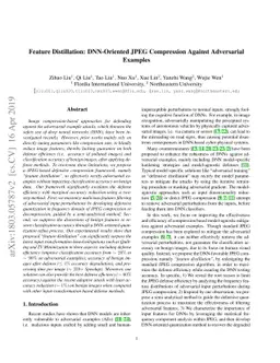 Feature Distillation: DNN-Oriented JPEG Compression Against Adversarial
  Examples
