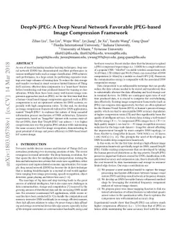 DeepN-JPEG: A Deep Neural Network Favorable JPEG-based Image Compression
  Framework