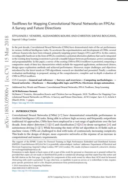 Toolflows for Mapping Convolutional Neural Networks on FPGAs: A Survey
  and Future Directions