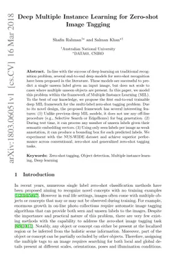 Deep Multiple Instance Learning for Zero-shot Image Tagging