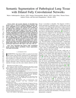 Semantic Segmentation of Pathological Lung Tissue with Dilated Fully
  Convolutional Networks