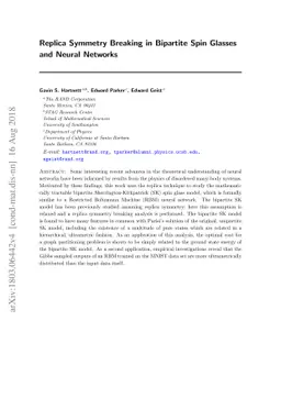 Replica Symmetry Breaking in Bipartite Spin Glasses and Neural Networks