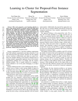 Learning to Cluster for Proposal-Free Instance Segmentation