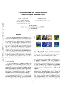 Learning Unsupervised Visual Grounding Through Semantic Self-Supervision