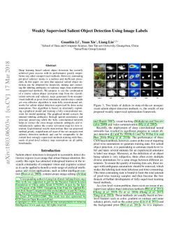 Weakly Supervised Salient Object Detection Using Image Labels