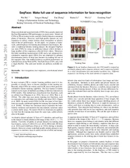 SeqFace: Make full use of sequence information for face recognition