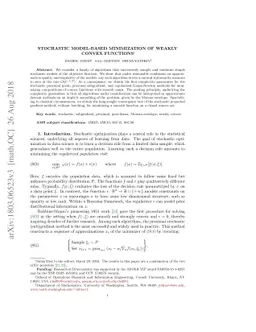 Stochastic model-based minimization of weakly convex functions