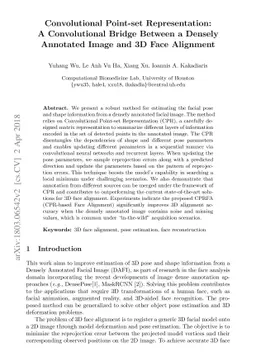Convolutional Point-set Representation: A Convolutional Bridge Between a
  Densely Annotated Image and 3D Face Alignment