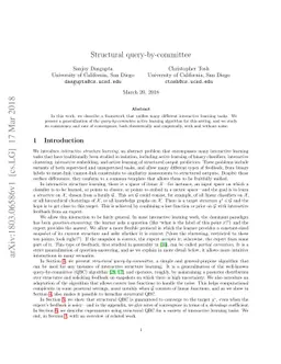 Structural query-by-committee