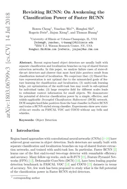 Revisiting RCNN: On Awakening the Classification Power of Faster RCNN