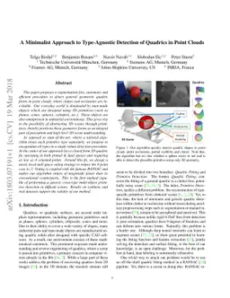A Minimalist Approach to Type-Agnostic Detection of Quadrics in Point
  Clouds