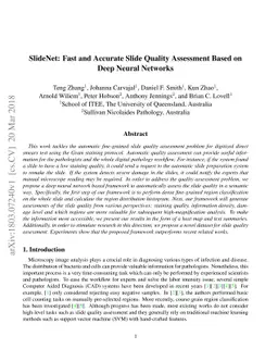 SlideNet: Fast and Accurate Slide Quality Assessment Based on Deep
  Neural Networks