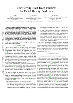 Transferring Rich Deep Features for Facial Beauty Prediction