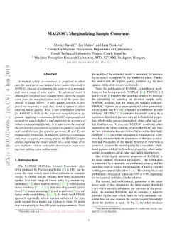 MAGSAC: marginalizing sample consensus
