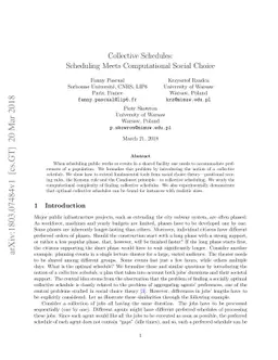 Collective Schedules: Scheduling Meets Computational Social Choice