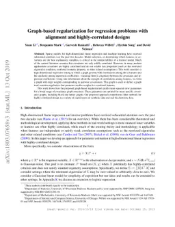 Graph-based regularization for regression problems with alignment and
  highly-correlated designs