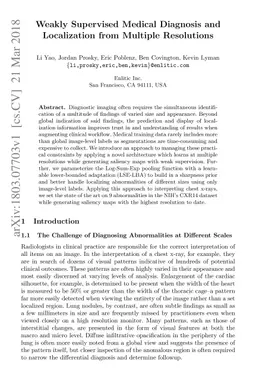 Weakly Supervised Medical Diagnosis and Localization from Multiple
  Resolutions