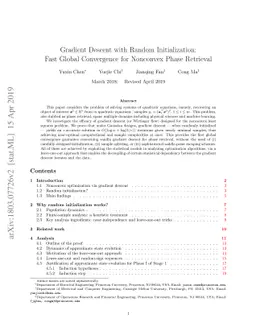 Gradient Descent with Random Initialization: Fast Global Convergence for
  Nonconvex Phase Retrieval