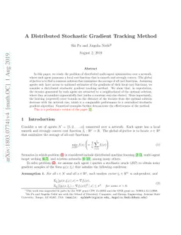 A Distributed Stochastic Gradient Tracking Method