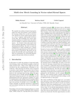 Multi-view Metric Learning in Vector-valued Kernel Spaces