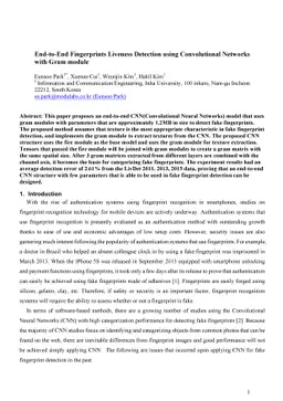 End-to-End Fingerprints Liveness Detection using Convolutional Networks
  with Gram module