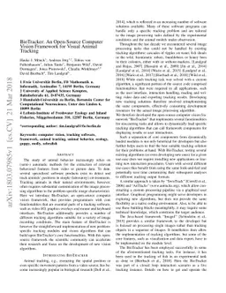 BioTracker: An Open-Source Computer Vision Framework for Visual Animal
  Tracking