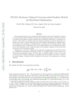 SUCAG: Stochastic Unbiased Curvature-aided Gradient Method for
  Distributed Optimization